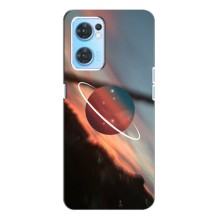 Космические Чехлы для Оппо Рено 7 (4G) (VPrint) (Сатурн)