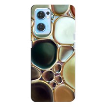 Мраморний чехол на Oppo Reno7 4G (VPrint) (Радужний Мрамор)