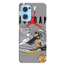 Силиконовый Чехол Nike Air Jordan на Оппо Рено 7 (4G) – Air Jordan