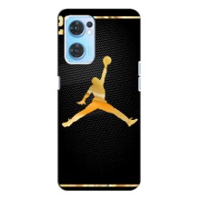 Силиконовый Чехол Nike Air Jordan на Оппо Рено 7 (4G) (Джордан 23)