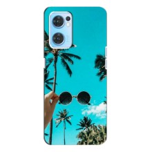 Силіконовий чохол з КАРТИНКАМИ літо для Oppo Reno7 4G (AlphaPrint) (Погляд літо)