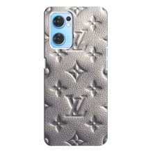 Текстурный Чехол Louis Vuitton для Оппо Рено 7 (4G) (Бежевый ЛВ)