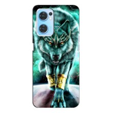Захисні чохли для Оппо Рено 7 (4G) (AlphaPrint) (ХІТ продаж) ВОВК (Яскравий вовк)