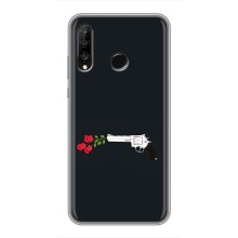 Чехлы (ART) Цветы на Huawei P30 Lite (VPrint) (Неожиданные цветы)