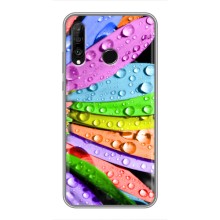 Чехлы (ART) Цветы на Huawei P30 Lite (VPrint) (Семицветик)