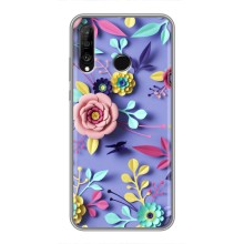 Чехлы с Цветами для Huawei P30 Lite (VPrint) (Цветочный дизайн)