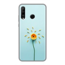 Чехлы с Цветами для Huawei P30 Lite (VPrint) (Желтый цветок)