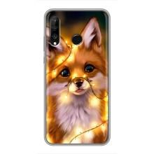 Чохли з картинкою Лисичка для Huawei P30 Lite (VPrint) (Лисичка в гірляндах)