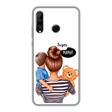 Чехол с печатью для Huawei P30 Lite - (Мама с ребенком) (AlphaPrint) – Мама с сыном