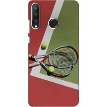 Чехлы с принтом Спортивная тематика для Huawei P30 Lite – Ракетки теннис