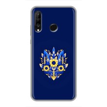 Чехлы для Huawei P30 Lite  Укр. Символика (AlphaPrint) (Цветочный Герб)