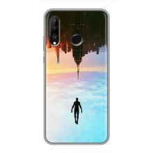 Чехол с человеком пауком для Huawei P30 Lite - (AlphaPrint) (Паук человек)