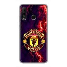 Чехол Манчестер Юнайтед для Хуавей П30 Лайт / Нова 4е (AlphaPrint) (огненный Манчестер)