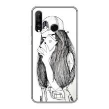 Чохол з друком для Huawei P30 Lite - (Мода) (AlphaPrint) (Фото дівчини)