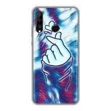 Чохол з принтом для Huawei P30 Lite (AlphaPrint - Знак сердечка)