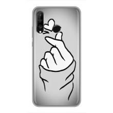 Чохол з принтом для Huawei P30 Lite (AlphaPrint - Знак сердечка)