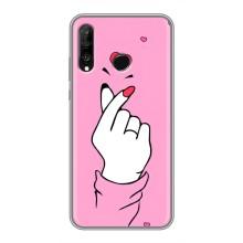 Чохол з принтом для Huawei P30 Lite (AlphaPrint - Знак сердечка)