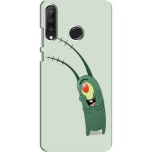 Чехол с картинкой "Одноглазый Планктон" на Huawei P30 Lite (Милый Планктон)