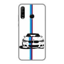 Чохол для Хуавей P30 Лайт / Нова 4е - з принтом БМВ (AlphaPrint) (Машина БМВ)