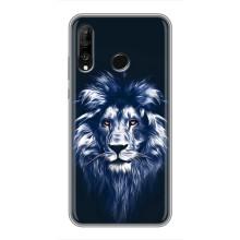 Чохол з картинкою ЛЕВ для Huawei P30 Lite (VPrint) (Синій Лев)