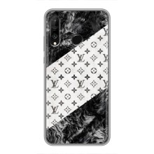 Чехол Стиль Louis Vuitton на Huawei P30 Lite (LV на белом)