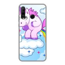 Чехол Unicorn на Huawei P30 Lite (Радуга единорожка)