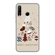 Рождественские Чехлы для Huawei P30 Lite (VPrint) (Merry Christmas)