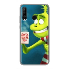 Рождественские Чехлы для Huawei P30 Lite (VPrint) (Зеленый Гринч)