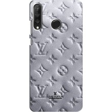 Текстурный Чехол Louis Vuitton для Хуавей П30 Лайт (Белый ЛВ)