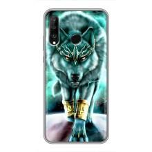 Захисні чохли для Хуавей P30 Лайт / Нова 4е (AlphaPrint) (ХІТ продаж) ВОВК (Яскравий вовк)
