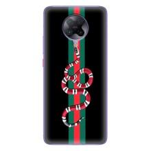 Чехлы Бренд GUCCI для Xiaomi POCO F2 Pro – Змей Гуччи