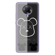 Чехлы для Xiaomi POCO F2 Pro - Bearbrick Louis Vuitton (PREMIUMPrint) (БеарБрик глаза)