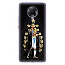 Чехлы для Xiaomi POCO F2 Pro (Leo чемпион) (AlphaPrint) (Месси Король)