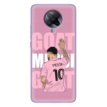 Чехлы Лео Месси в Майами на Xiaomi POCO F2 Pro – GOAT MESSI