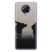 Чехлы на военную тематику для Xiaomi POCO F2 Pro – Бой солдат