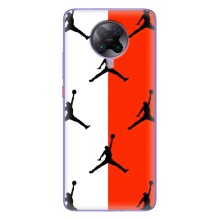Чехлы для Xiaomi POCO F2 Pro - с картинкой JORDAN (AlphaPrint) (Лого Джордан)