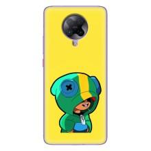 Чехол Бравл Старс для Xiaomi POCO F2 Pro – Леон (LEON)