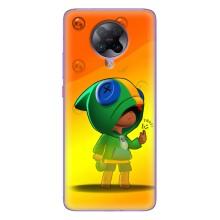 Чехол Бравл Старс для Xiaomi POCO F2 Pro – LEON в кофте