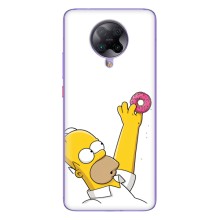 Чjхол з Сімпсонами для Xiaomi POCO F2 Pro (VPrint) (Гомер з пончиком)