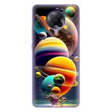 Чехол (ТПУ) с планетами на Xiaomi POCO F2 Pro – Солнечна система