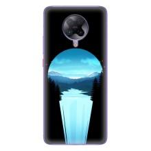Летний Чехол на Xiaomi POCO F2 Pro – Синий Водопад