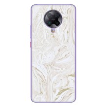 Мраморный чехол на Xiaomi POCO F2 Pro (VPrint) (Белый мрамор)