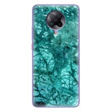Мраморный чехол на Xiaomi POCO F2 Pro (VPrint) (Зеленый мрамор)