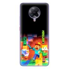 Чохли для Xiaomi POCO F2 Pro (Персонажі МайнКрафт) – Герой Майнкрафт