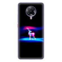 Силиконовый бампер с картинкой животных для Xiaomi POCO F2 Pro – Яркий олень