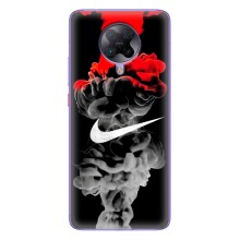 Силиконовый Чехол на Xiaomi POCO F2 Pro с картинкой Nike – Nike дым