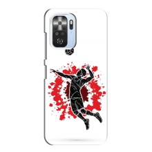 Чехлы с принтом Спортивная тематика для Xiaomi POCO F4 Pro (5G) – Волейболист