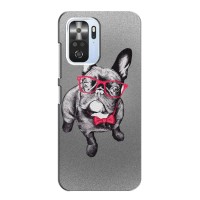 Чехол (ТПУ) Милые собачки для Xiaomi POCO F4 Pro (5G) (Бульдог в очках)