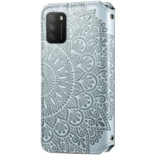 GETMAN Mandala Шкіряний Чохол Книжка (PU) для Xiaomi Poco M3 – Сірий