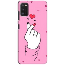 Чехол с принтом для Xiaomi POCO M3 (AlphaPrint - Знак сердечка) – Знак Love